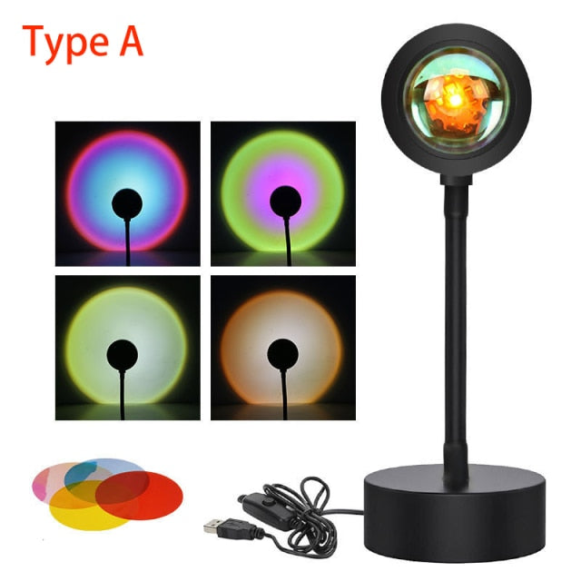 Sunset Aura Led Projection Lamp for Home Bedroom